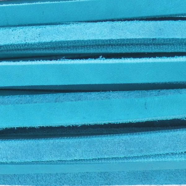 Fettleder Meterware - Türkis /16mm